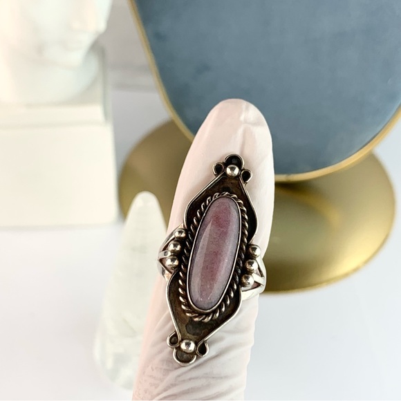 SOLD‼️Vintage NAKAI Native American NavajoBoho Sugilite Sterling Silver Ring - Picture 2 of 14